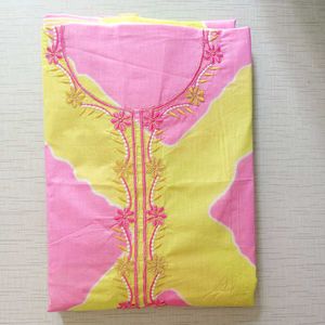 Printed Cotton Unstitched Suit