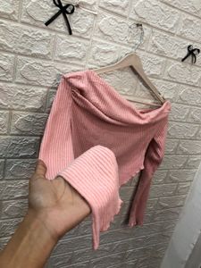 Pink full high quality Asymmetrical Top🌷🕸️🕷️