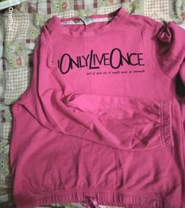 pink Crop Sweatshirt For Women