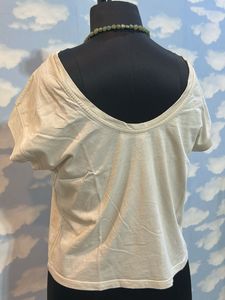 Distressed Cream T-Shirt