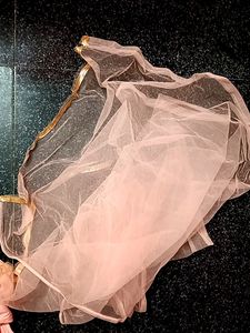 Heavy Peachy Pink Wedding Gown