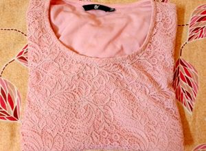 Pink Lace Top