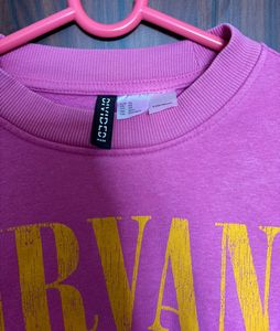 H&amp;M Nirvana Oversized Fit Sweatshirt