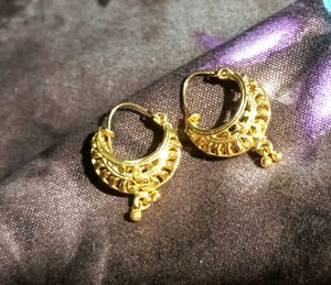 Golden Hoop Earrings