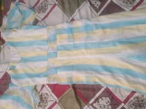 Striped Dress with Embellishments