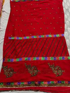 Teardrop Pattern Fabric Silk .Saree