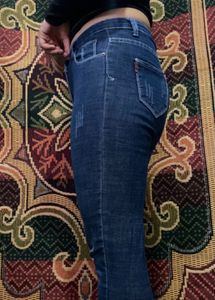 Navy Blue Mid Waisted Jeans
