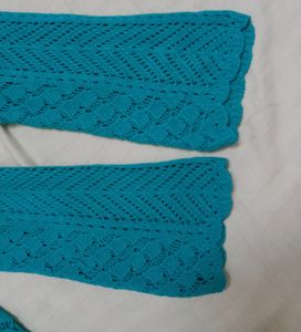 Teal V-Neck Knit Top