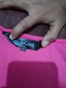 Hot Pink Long Sleeve Button Down Top