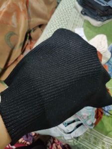 Black Knit Tank Top