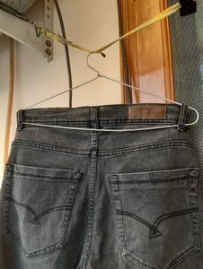 Charcoal black straight fit denim 💕