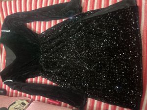 Mini Velvet Sequin Dress