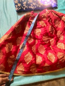 💥Clearance Sale Fancy Velvet Top With Brocade Skirt