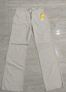 Desert Blue Beige Trouser Relex Fit