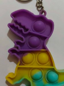 Dino Pop It Keychain