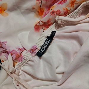 Sassafras White Pink Dress