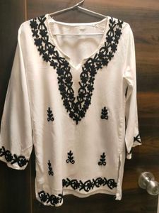Black And White Ethnic Top