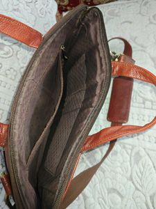 Pure leather laptop bag