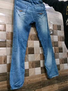 Stylish Blue Flared Jeans