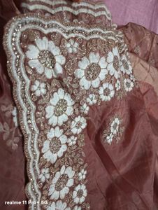 Elegant Embroidered Saree