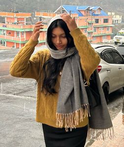 Cozy Mustard Knit