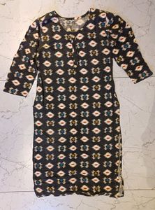 Ikat Printed Daily-Wear Kurti