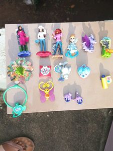 Disney Princess  And Barbie ToyFigures Lot