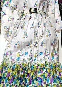 Beautiful Multicolored Flowers Chiffon top