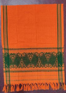 Pack Of 1 Cotton Gamcha Bhagwa Colour