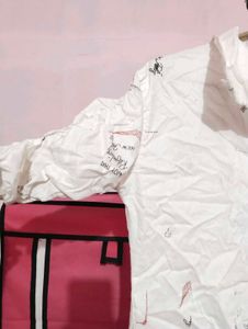 Off White Printed Shirt