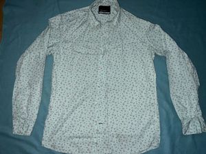 Mast And Harbour Sea Green Printed Shirt ,Size: M