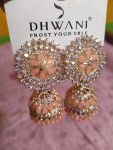 Lite Peach Jhumka