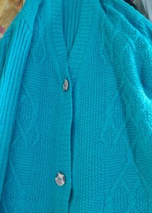 Stylish Blue Cardigan