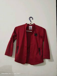 Stylish Red Boys&#39; Jacket