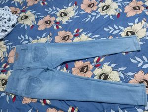 Distressed Light Wash Jeans