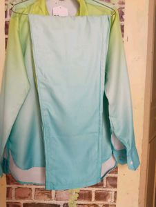 Ombre Button-Down Cordset