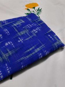 Elegant soft poonam Blue Saree