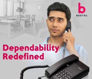 Beetel Corded Landline Phone Black