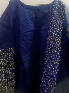 Blue Gown With Beautiful Embroidery 😍