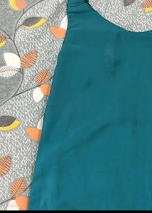 Gama Green Suit Kurti+Pajama