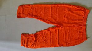 Orange Embroidered Kurta Set