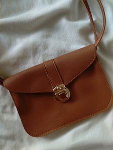 Tan Brown Stylish Sling Bag