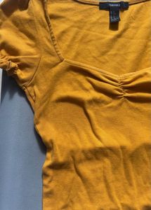 Mustard Crop Top