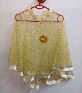 Dress with Detached Capelet