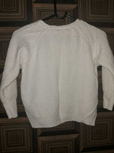 Rust Textured Dot Sweater