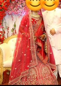 Full Beads & Stone Work Designer Bridal Lahenga