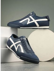 SPYKAR Men Striped Round Toe Slip-OnSneakers