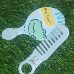 Cute Mirror &amp; Comb Set