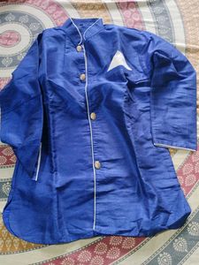 Blue &amp; White Patterned Three-Piece Set
