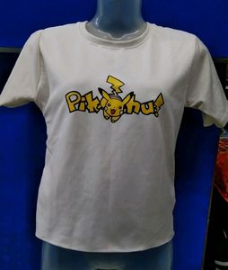 White Cute Picachu T Shirts